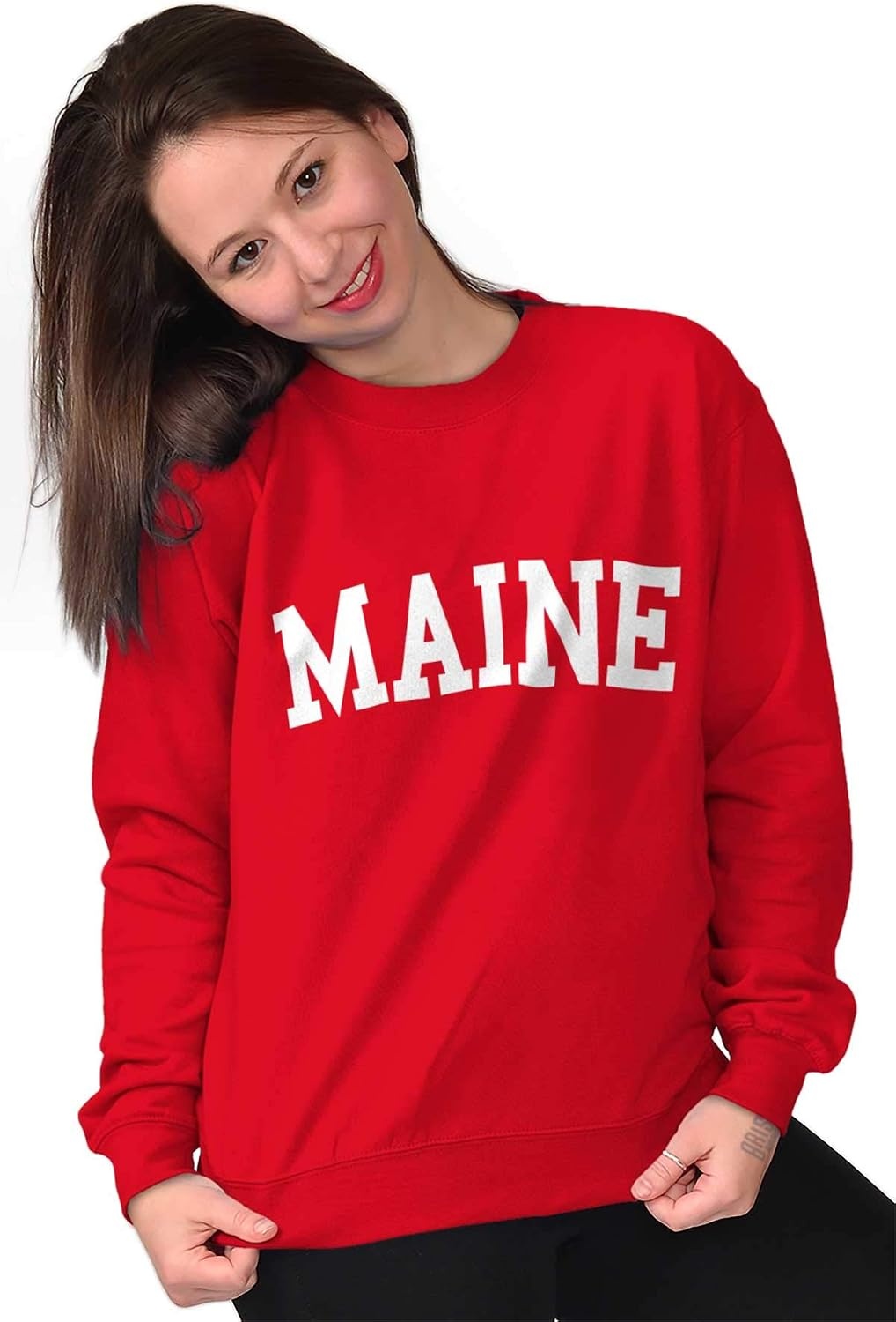 image:imageUSA State Simple Traditional Classic Sweatshirt for Men and WomenRed