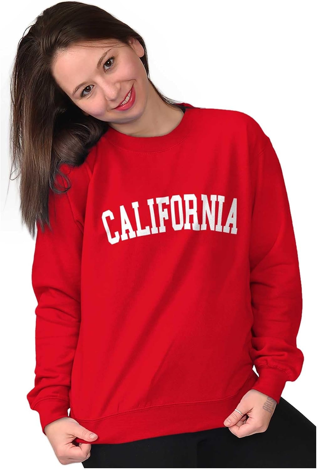 image:imageUSA State Simple Traditional Classic Sweatshirt for Men and WomenRed
