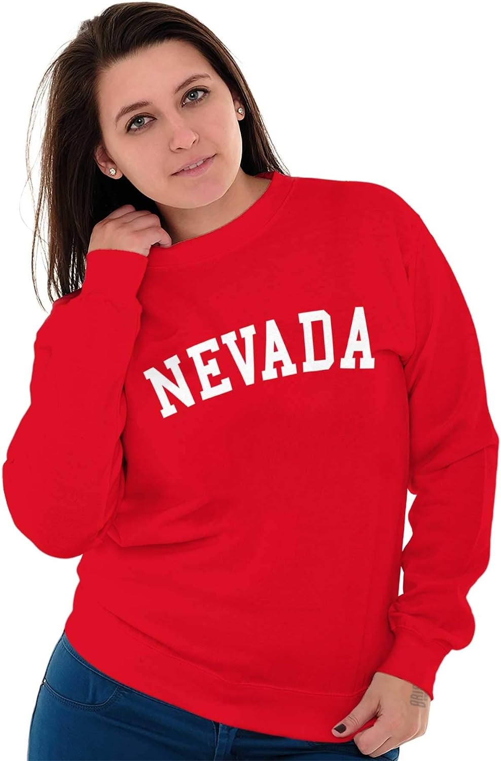 image:imageUSA State Simple Traditional Classic Sweatshirt for Men and WomenRed