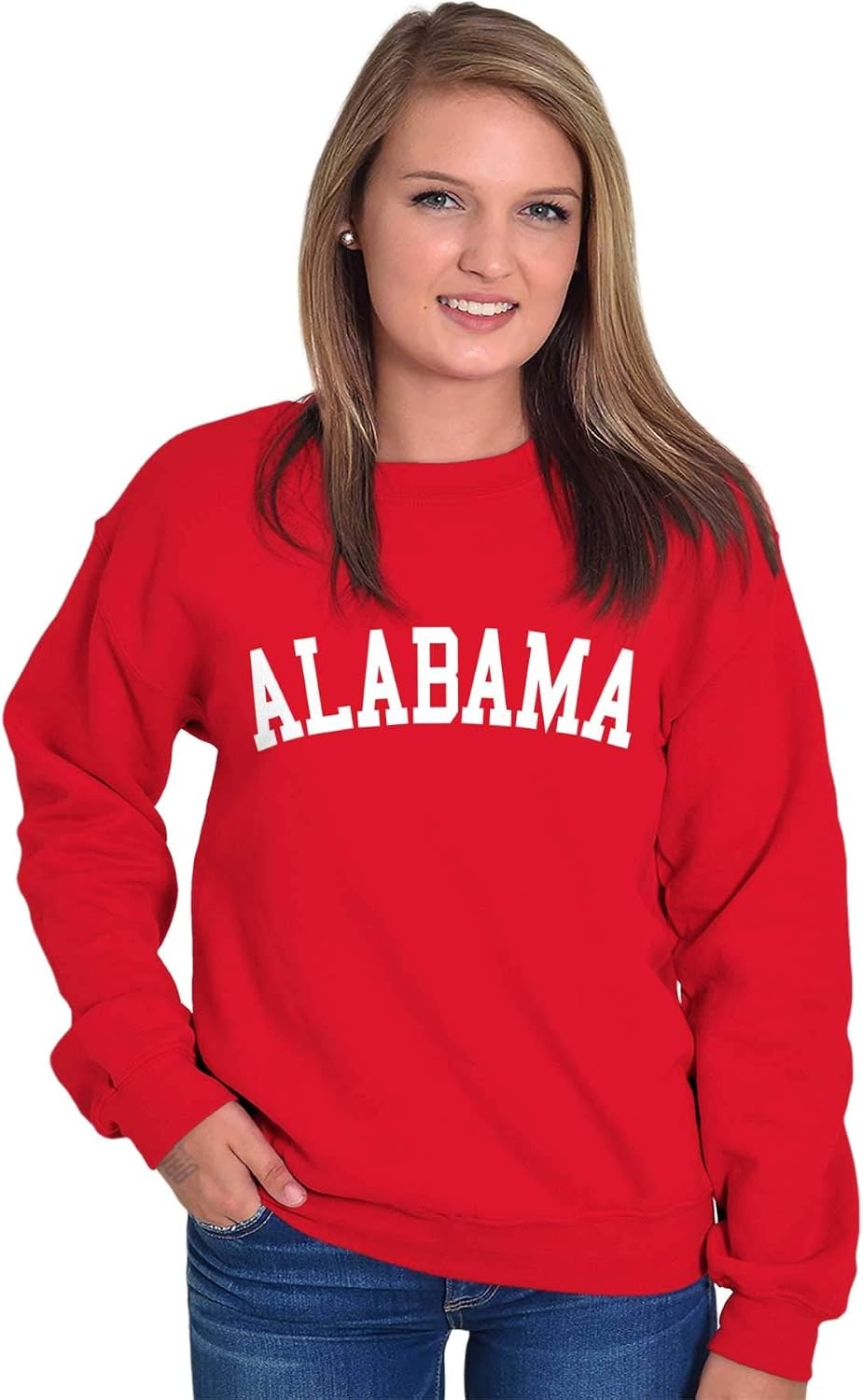 image:imageUSA State Simple Traditional Classic Sweatshirt for Men and WomenRed