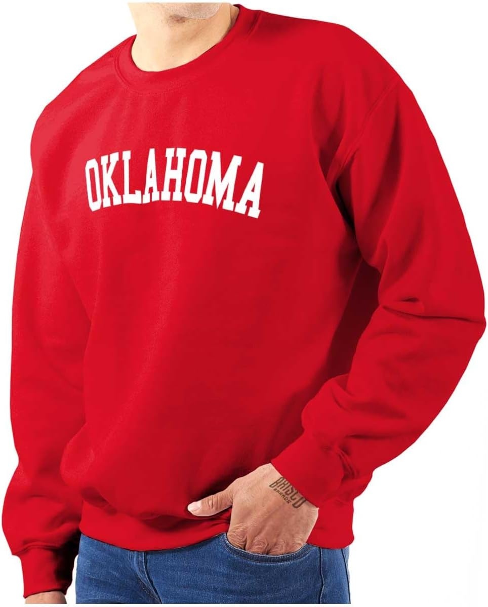 image:imageUSA State Simple Traditional Classic Sweatshirt for Men and WomenRed