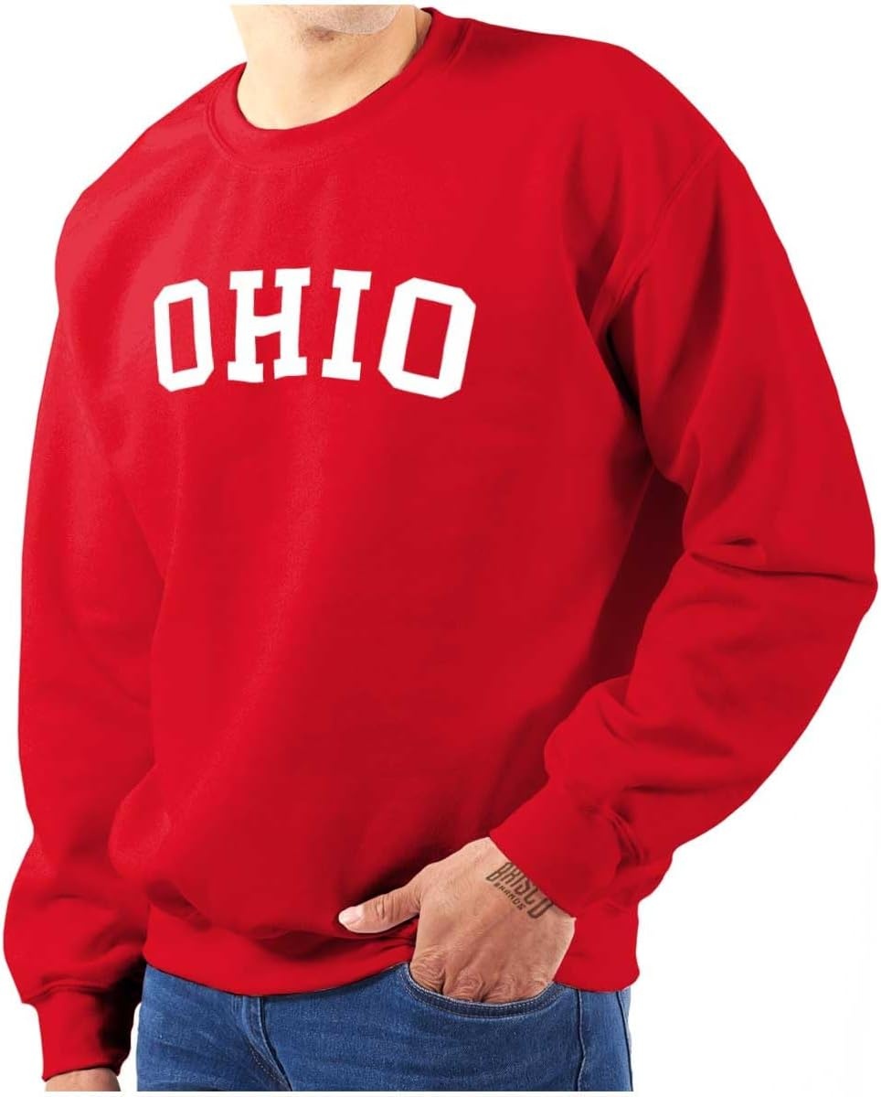 image:imageUSA State Simple Traditional Classic Sweatshirt for Men and WomenRed