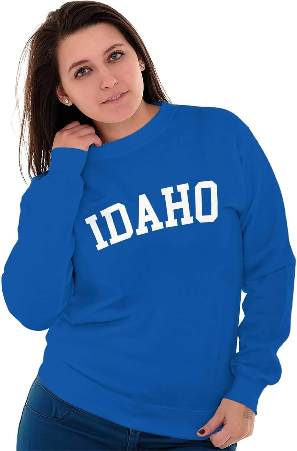 image:imageUSA State Simple Traditional Classic Sweatshirt for Men and WomenRoyal