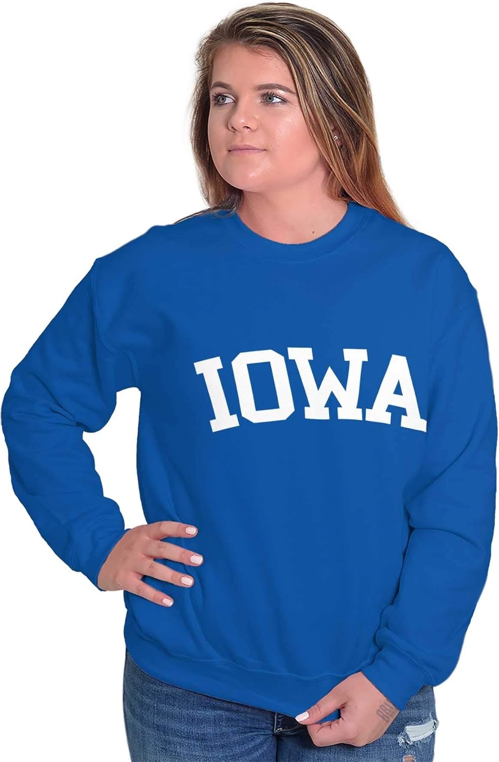 image:imageUSA State Simple Traditional Classic Sweatshirt for Men and WomenRoyal