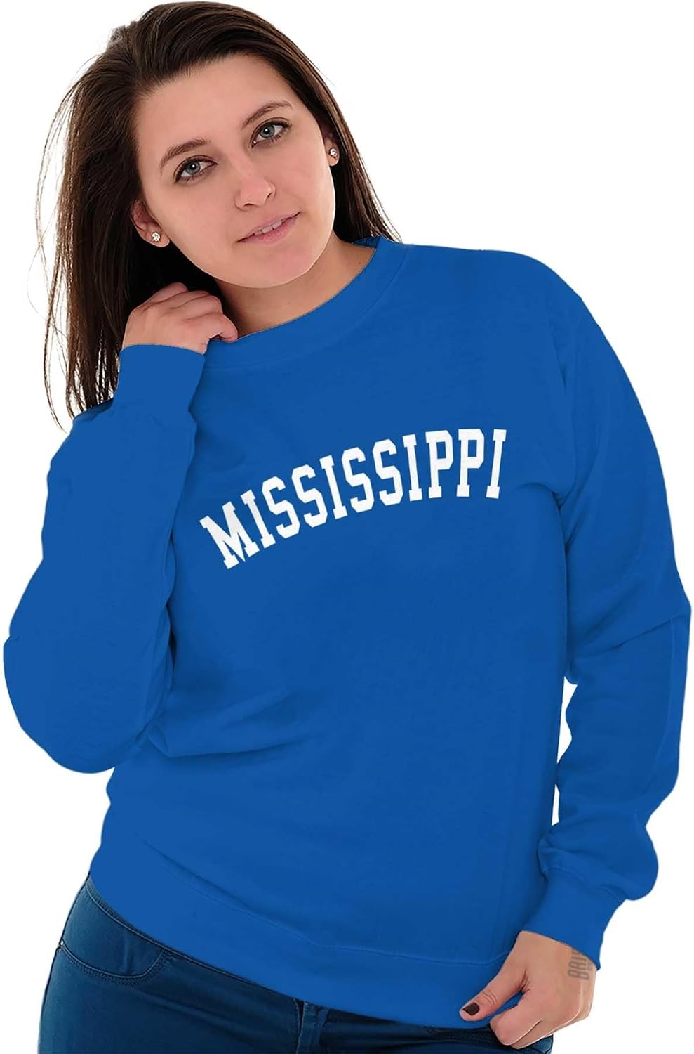 image:imageUSA State Simple Traditional Classic Sweatshirt for Men and WomenRoyal