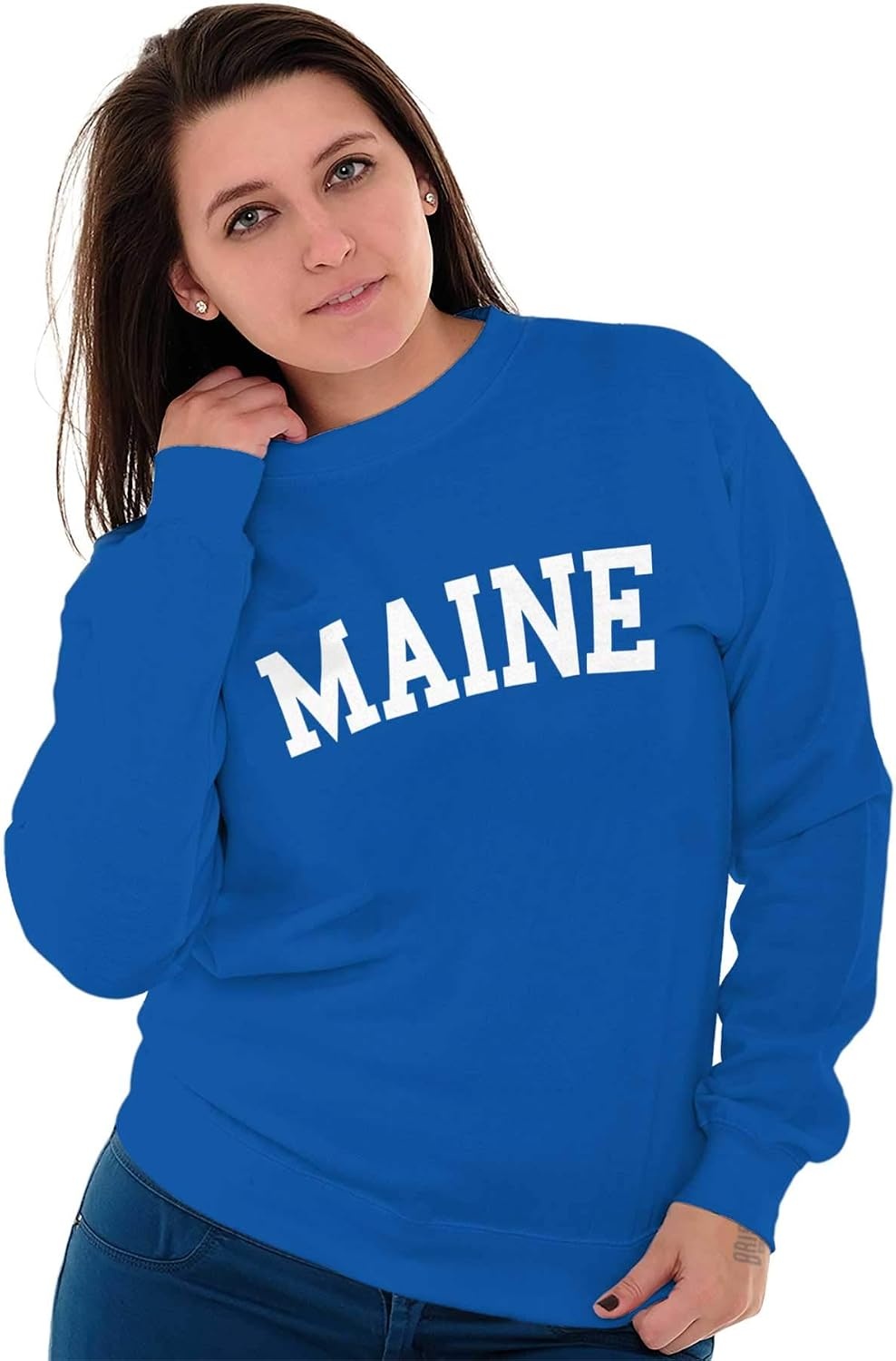 image:imageUSA State Simple Traditional Classic Sweatshirt for Men and WomenRoyal
