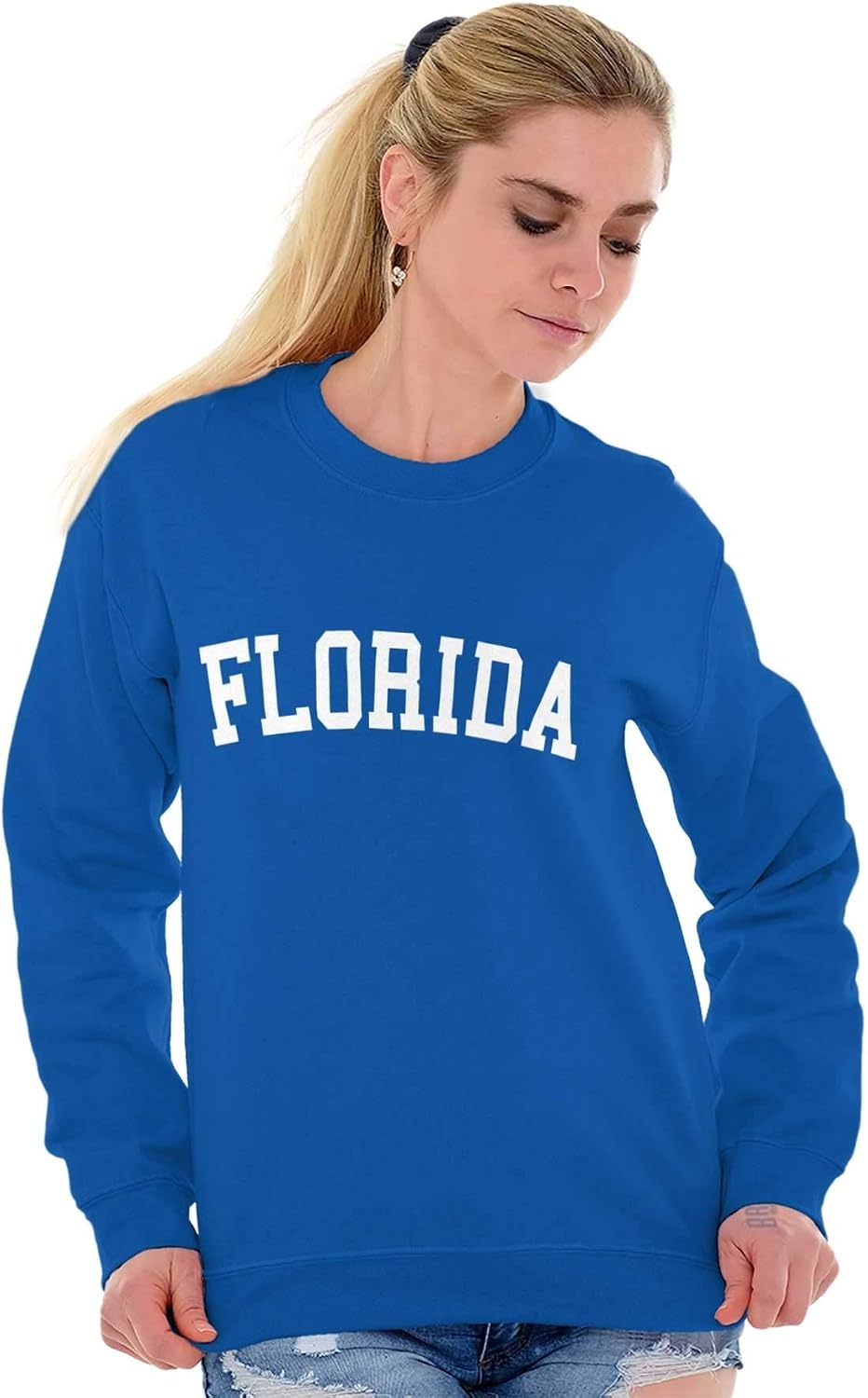 image:imageUSA State Simple Traditional Classic Sweatshirt for Men and WomenRoyal