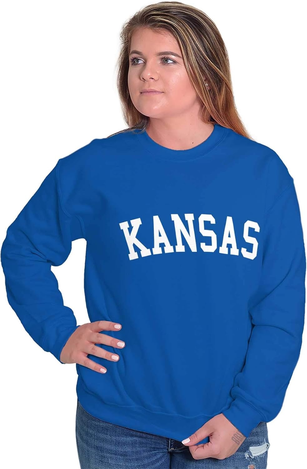 image:imageUSA State Simple Traditional Classic Sweatshirt for Men and WomenRoyal