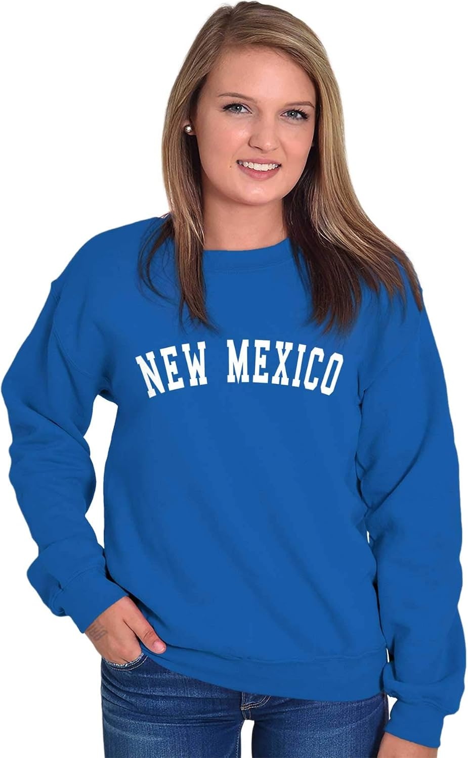 image:imageUSA State Simple Traditional Classic Sweatshirt for Men and WomenRoyal