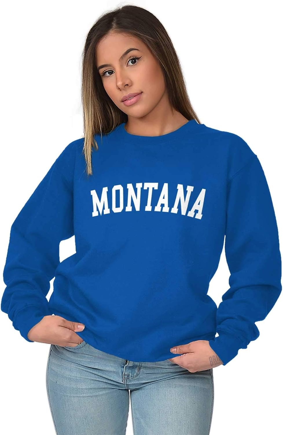 image:imageUSA State Simple Traditional Classic Sweatshirt for Men and WomenRoyal