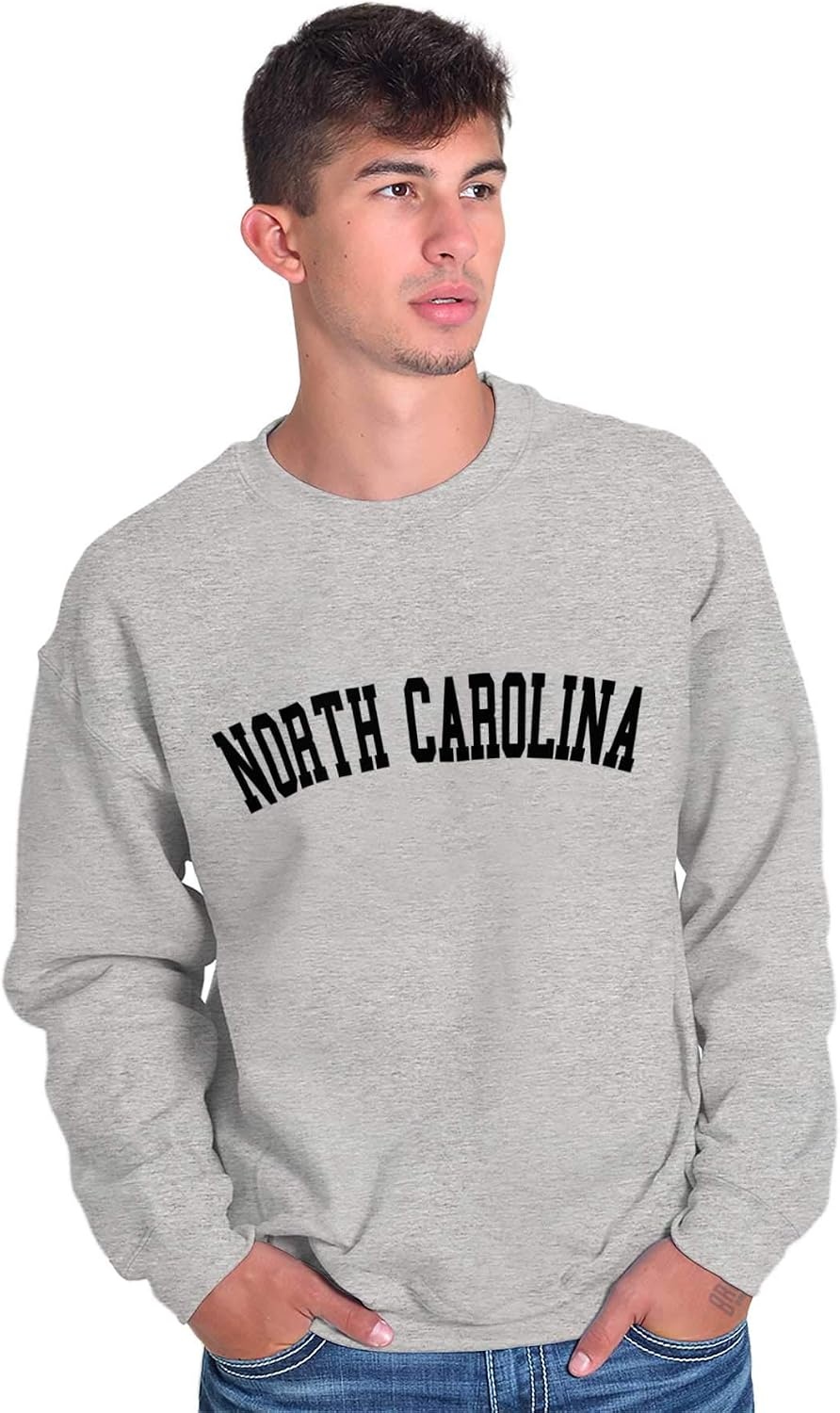 image:imageUSA State Simple Traditional Classic Sweatshirt for Men and WomenSport Grey