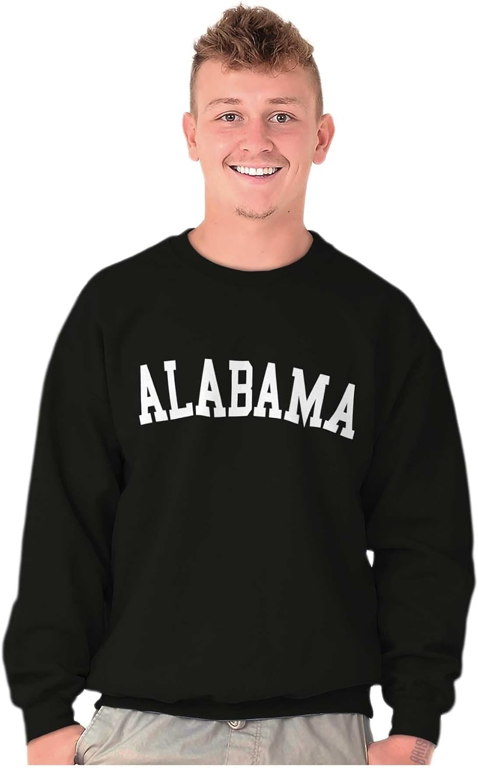 image:imageUSA State Simple Traditional Classic Sweatshirt for Men or WomenBlack