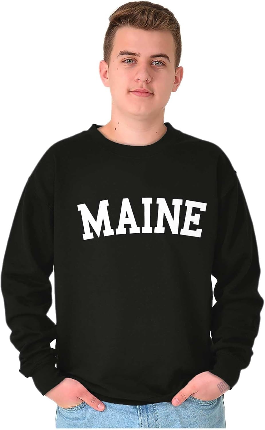 image:imageUSA State Simple Traditional Classic Sweatshirt for Men or WomenBlack