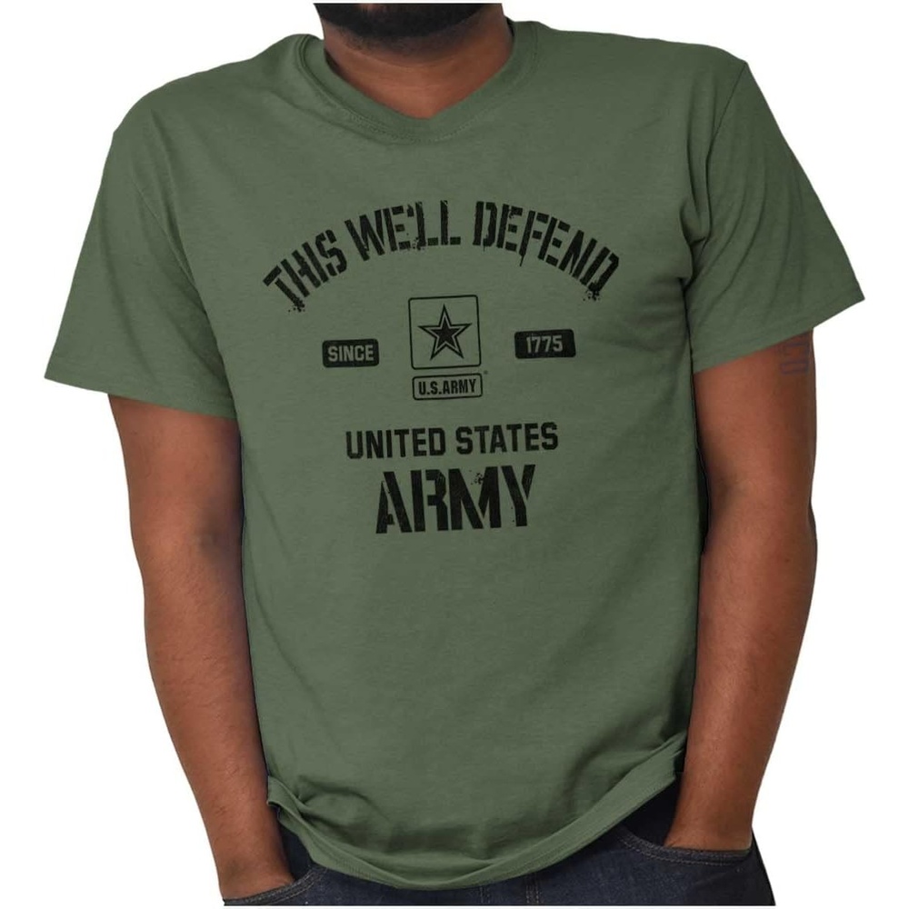 image:imageUS Army This Well Defend Graphic T Shirt Men or WomenMilitary Green