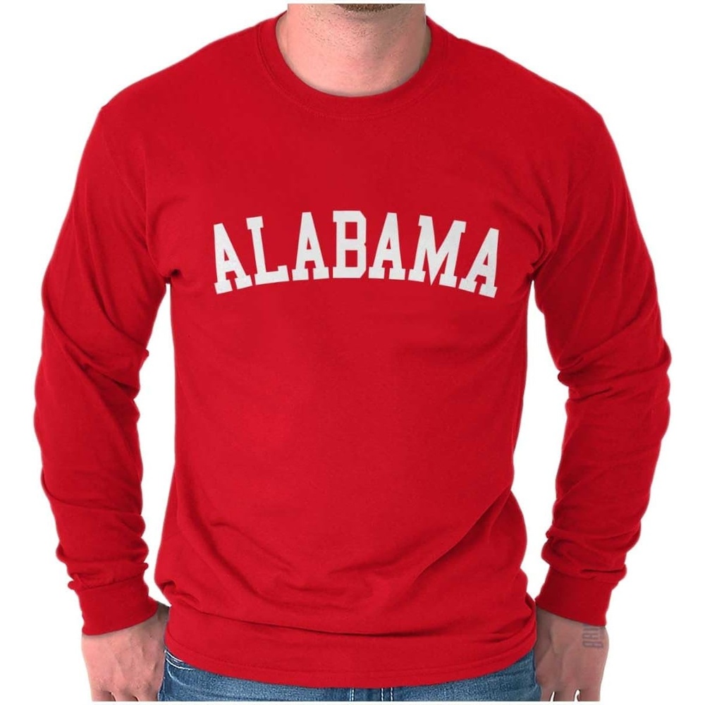 image:imageUSA State Simple Traditional Classic Long Sleeve Tshirt Men and WomenCardinal Red