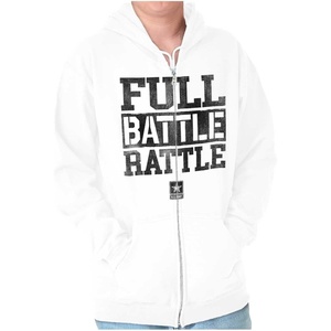 Brisco Brands US Army Casual Military PT Style Zip Up Hoodie Mens Womens