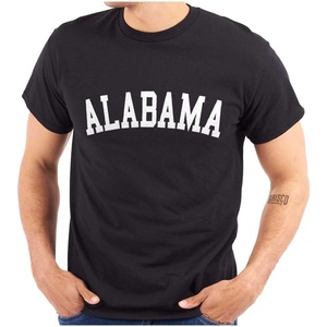 USA State Simple Traditional Classic Graphic T Shirt for Men or Women(Black)