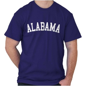 USA State Simple Traditional Classic Graphic T Shirt for Men or Women(Purple)