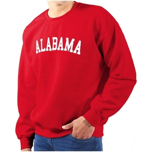 USA State Simple Traditional Classic Sweatshirt for Men and Women(Red)