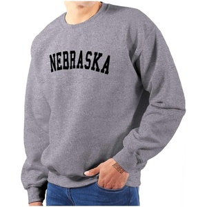 USA State Simple Traditional Classic Sweatshirt for Men and Women(Sport Grey)