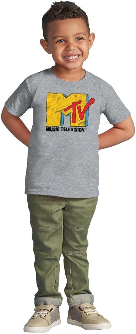 image:imageRetro Classic MTV Collage Logo Toddler Boy Girl T ShirtHeather
