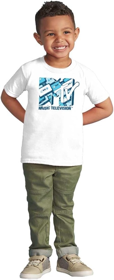 image:imageRetro MTV Vintage Cassettes Logo Toddler Boy Girl T ShirtWhite