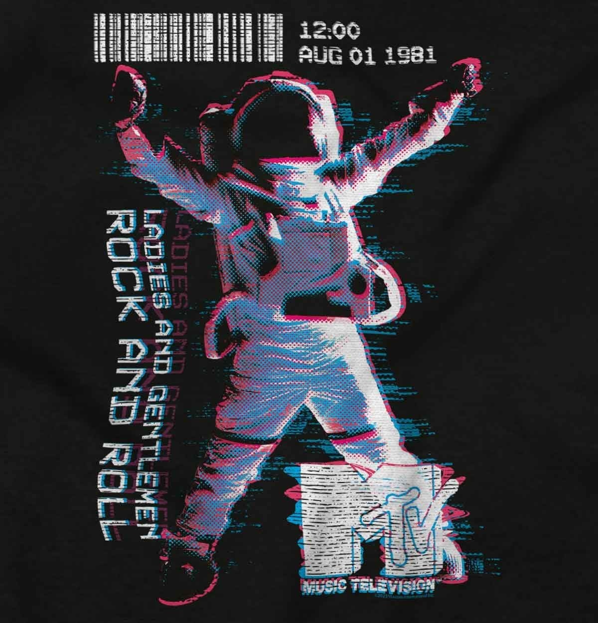 image:imageBrisco Brands MTV Glitch Rock and Roll Moon Man Baby Romper Boys or GirlsBlack