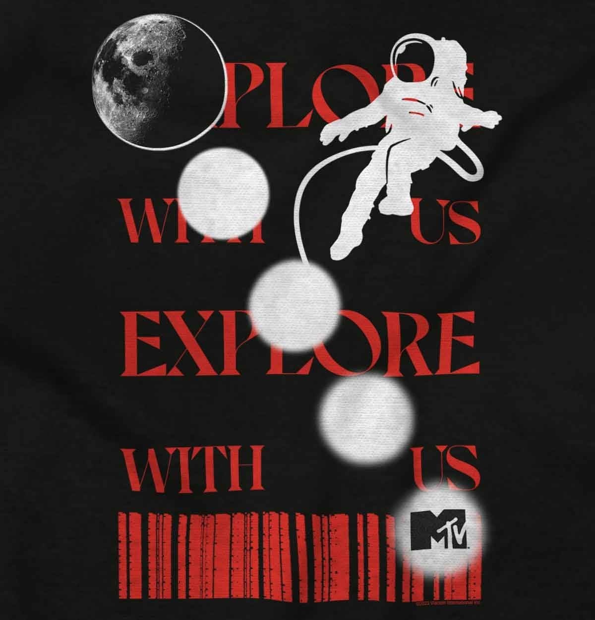 image:imageBrisco Brands MTV Moon Phases Explore With Us Baby Romper Boys or GirlsBlack