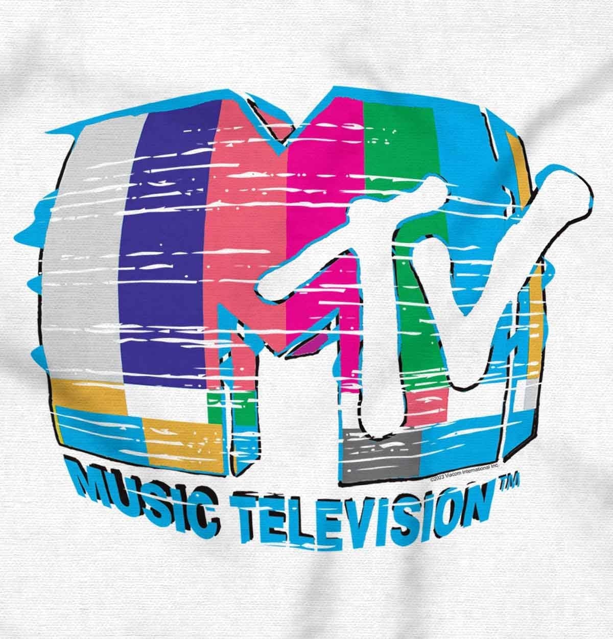 image:imageClassic Warped Static MTV Logo Toddler Boy Girl T ShirtWhite
