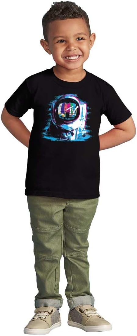 image:imageMTV Static Glitch Logo Moon Man Toddler Boy Girl T ShirtBlack
