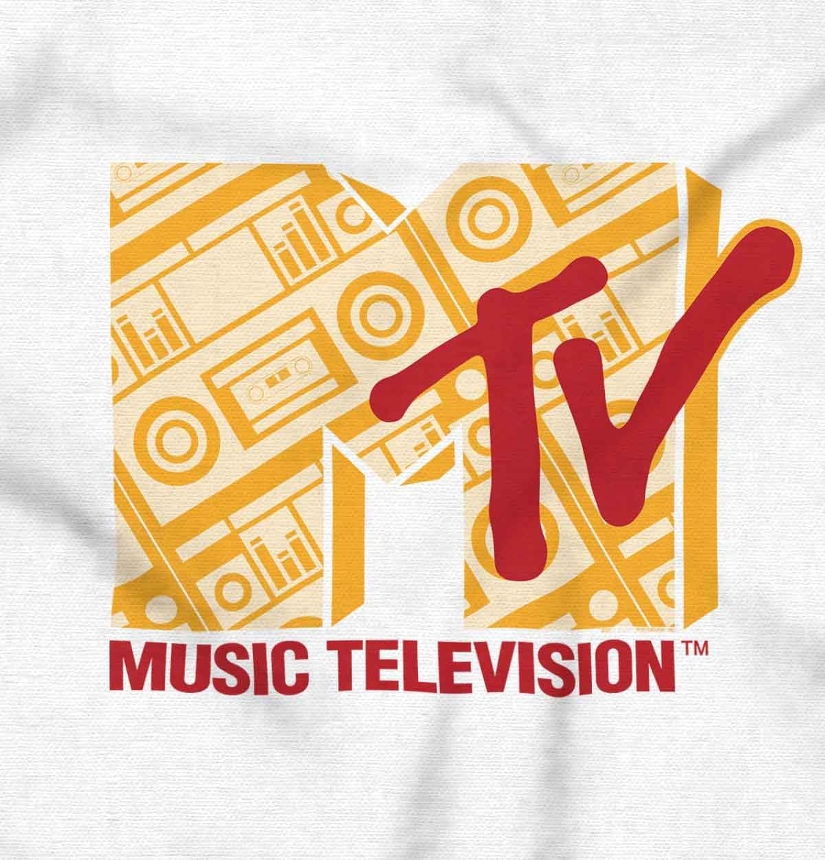 image:imageVintage MTV Retro Boombox Logo Toddler Boy Girl T ShirtWhite