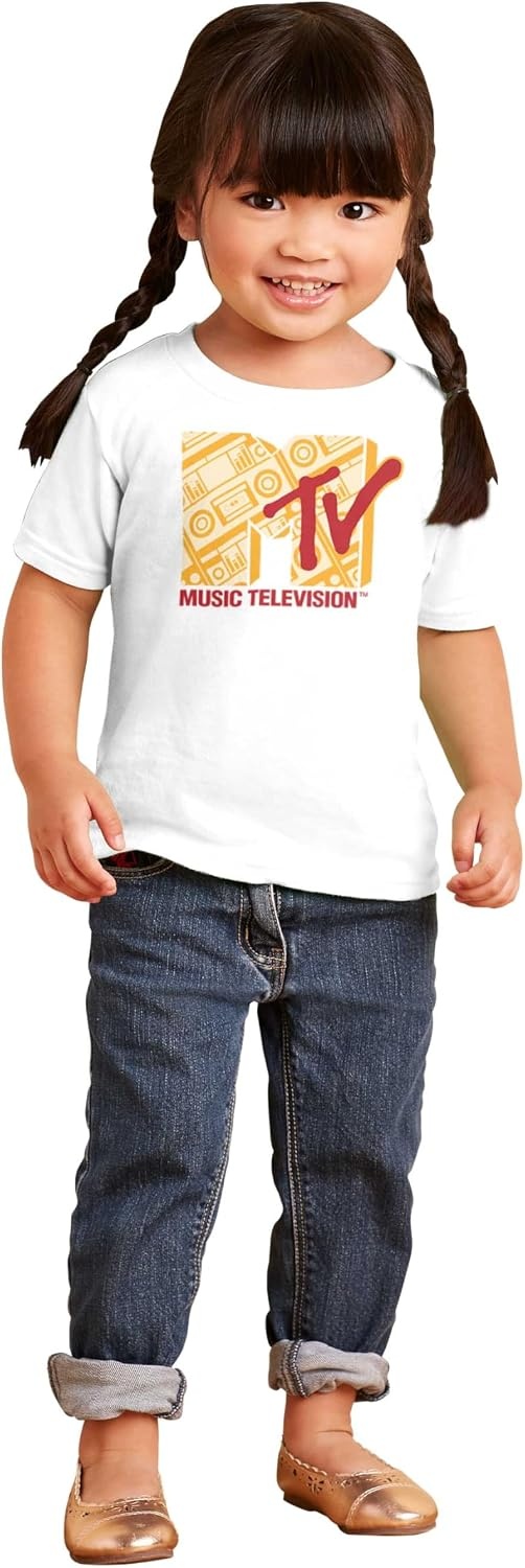 image:imageVintage MTV Retro Boombox Logo Toddler Boy Girl T ShirtWhite