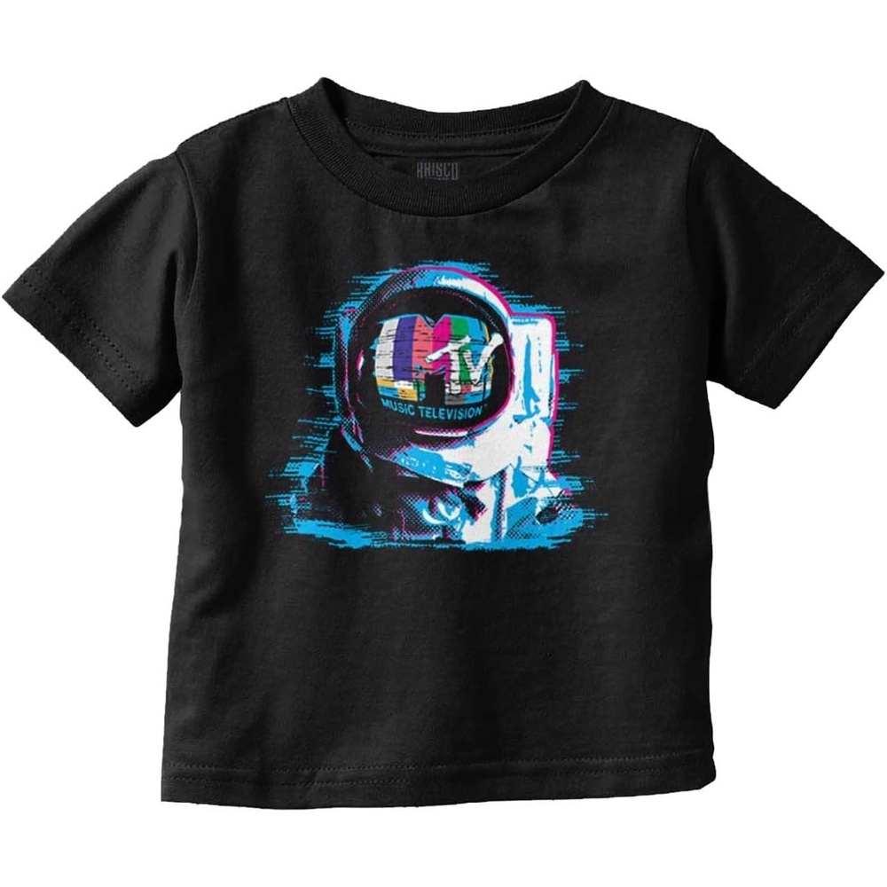 image:imageMTV Static Glitch Logo Moon Man Toddler Boy Girl T ShirtBlack
