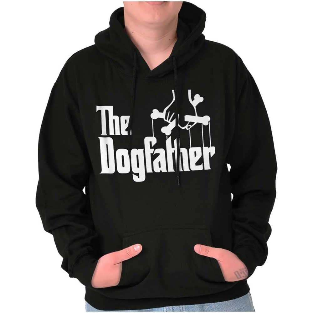 image:imageBrisco Brands Funny Fathers Italian Mafia Puppet Movie Logo Mens Graphic Hoodie SweatshirtBlack
