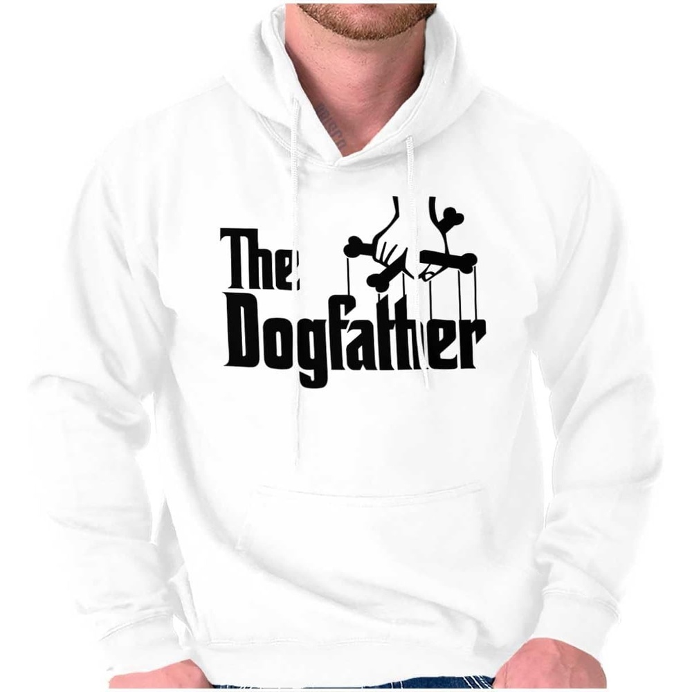 image:imageBrisco Brands Funny Fathers Italian Mafia Puppet Movie Logo Mens Graphic Hoodie SweatshirtWhite