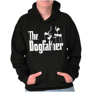 Brisco Brands Funny Father’s Italian Mafia Puppet Movie Logo Men’s Graphic Hoodie Sweatshirt(Black)
