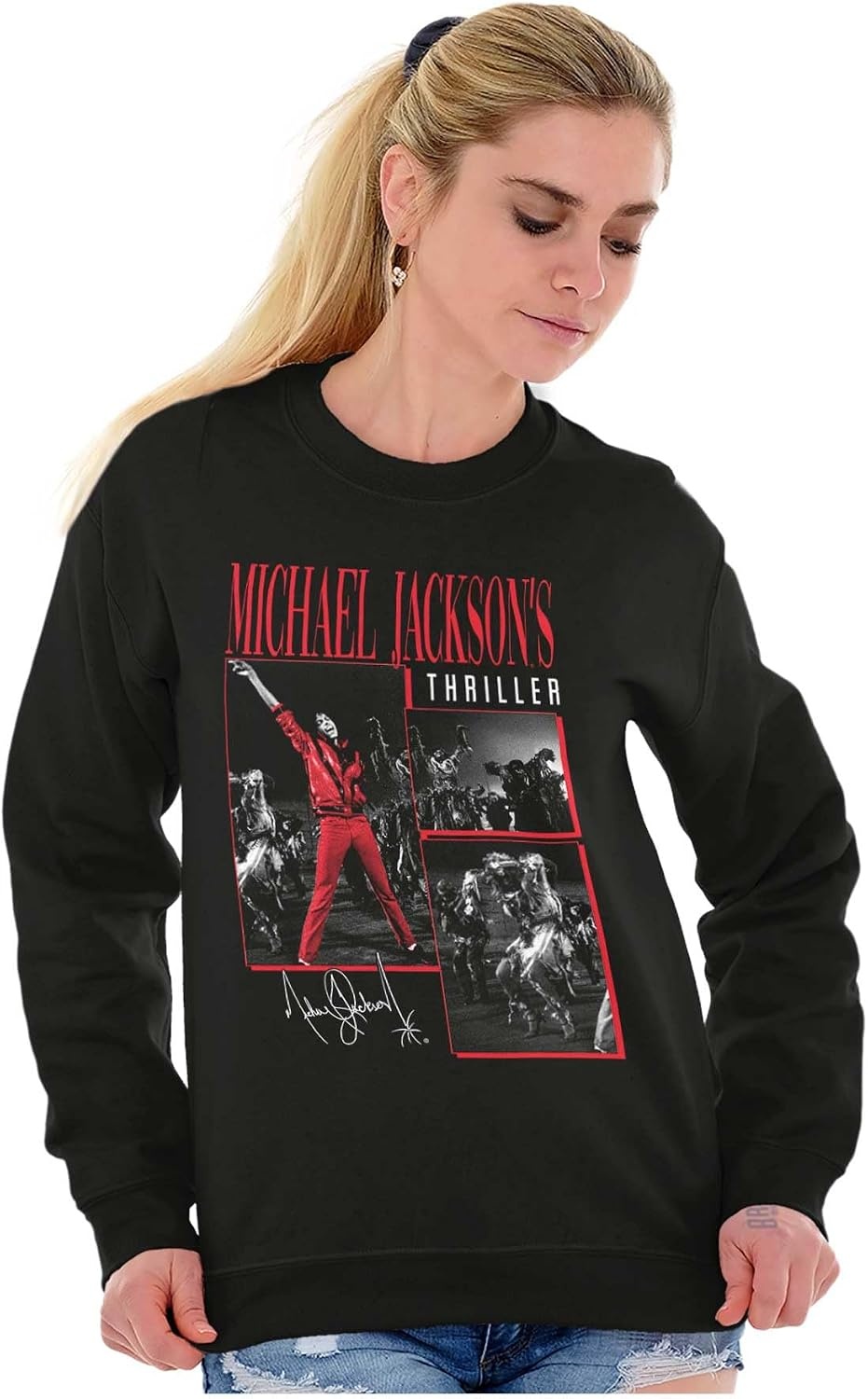 image:imageMichael Jacksons Thriller Dancers Sweatshirt for Men or WomenBlack