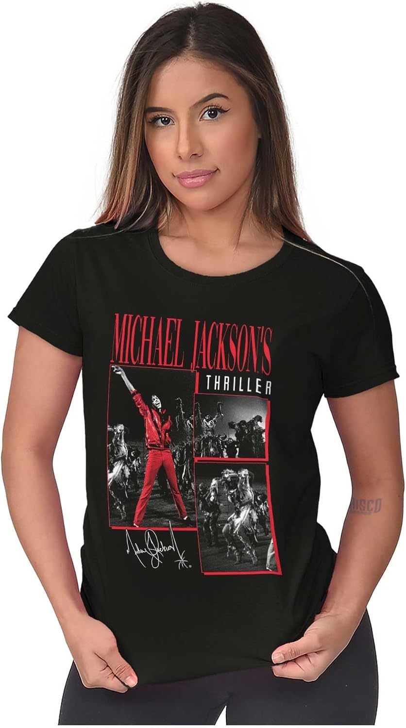 image:imageMichael Jacksons Thriller Dancers Womens Slim Fit Graphic TeeBlack
