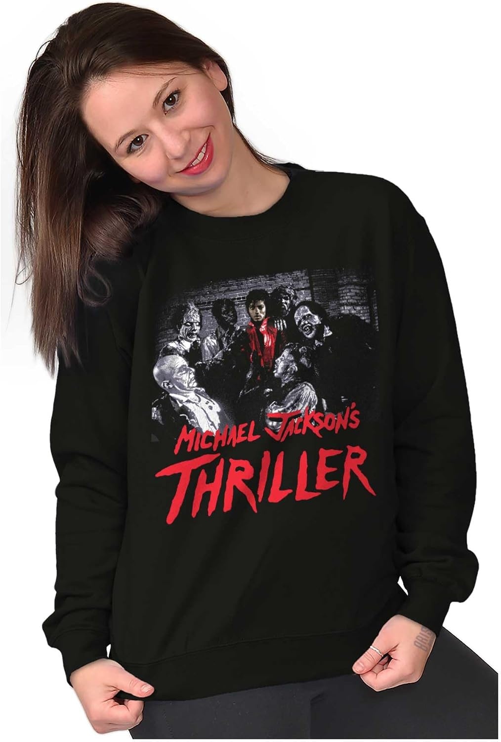 image:imageMichael Jacksons Thriller Zombies Sweatshirt for Men or WomenBlack