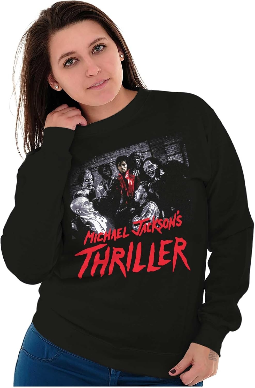 image:imageMichael Jacksons Thriller Zombies Sweatshirt for Men or WomenBlack