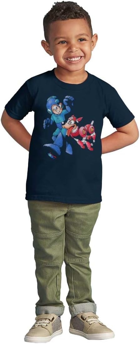 image:imageClassic Video Game Mega Man and Rush Toddler Boy Girl T ShirtNavy