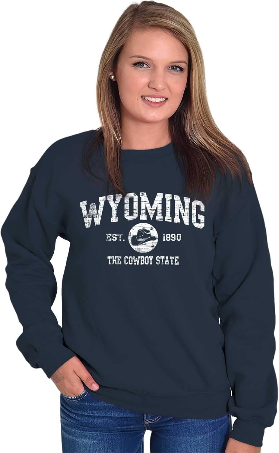 image:imageClassic Vintage American State Souvenir Sweatshirt for Men and WomenNavy