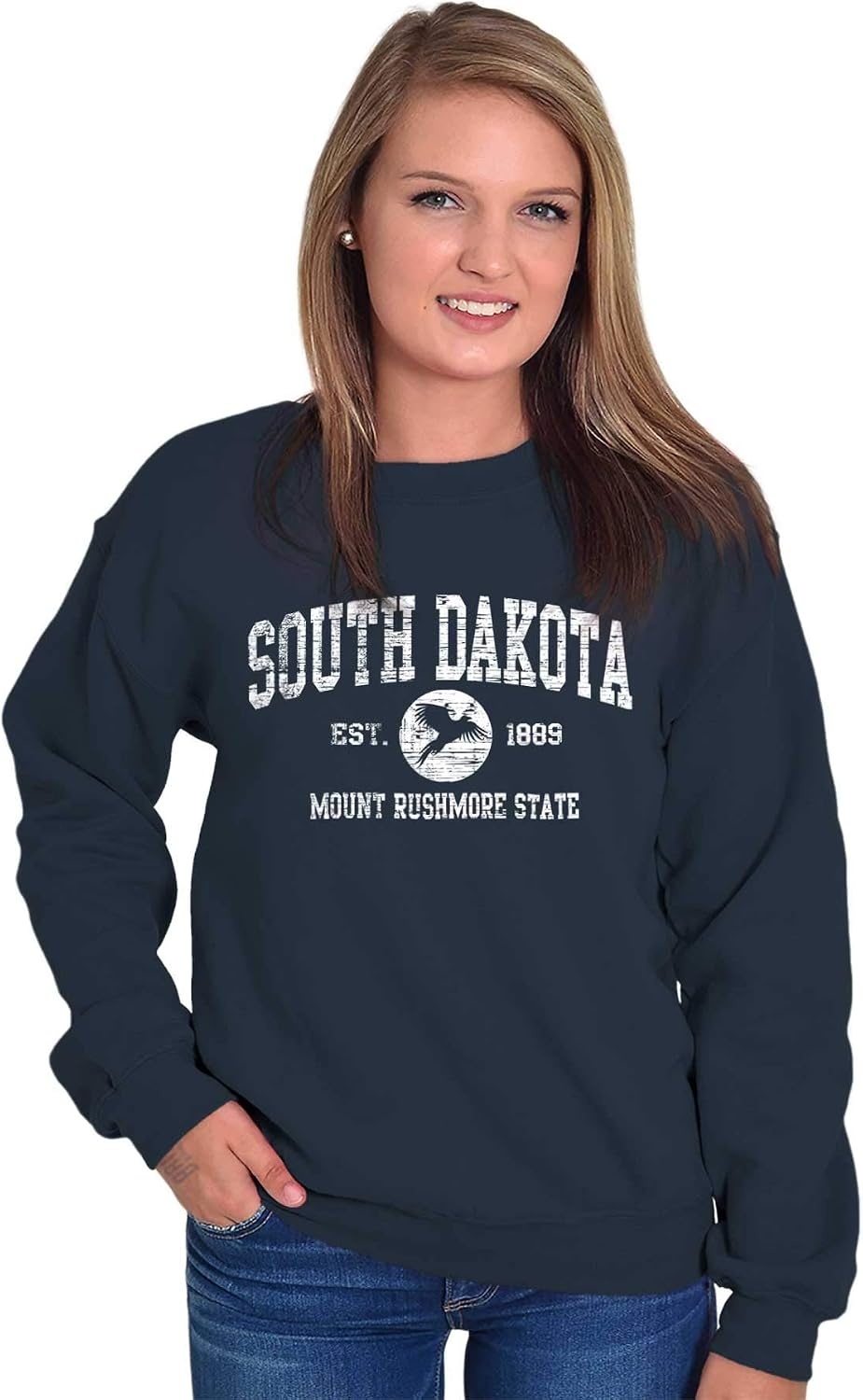 image:imageClassic Vintage American State Souvenir Sweatshirt for Men and WomenNavy