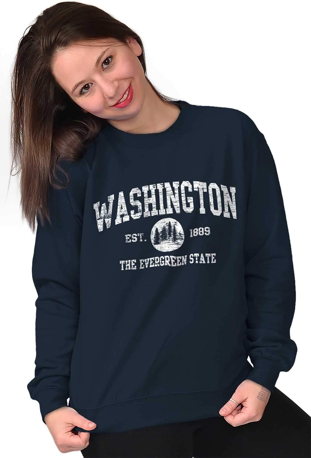 image:imageClassic Vintage American State Souvenir Sweatshirt for Men and WomenNavy