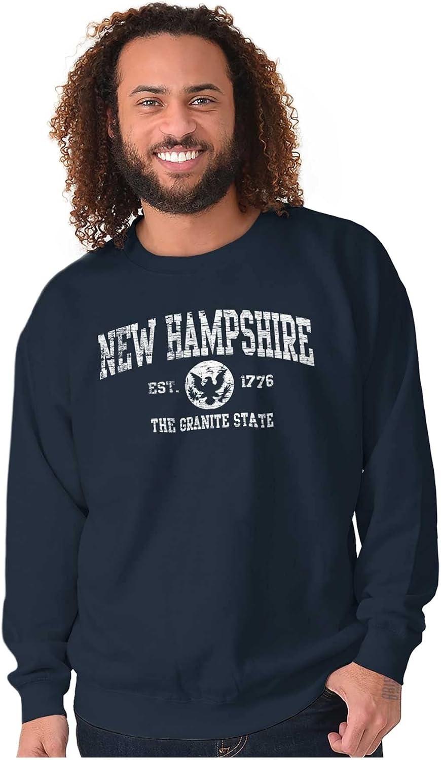 image:imageClassic Vintage American State Souvenir Sweatshirt for Men and WomenNavy