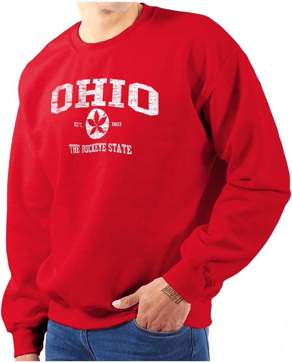 image:imageClassic Vintage American State Souvenir Sweatshirt for Men and WomenRed