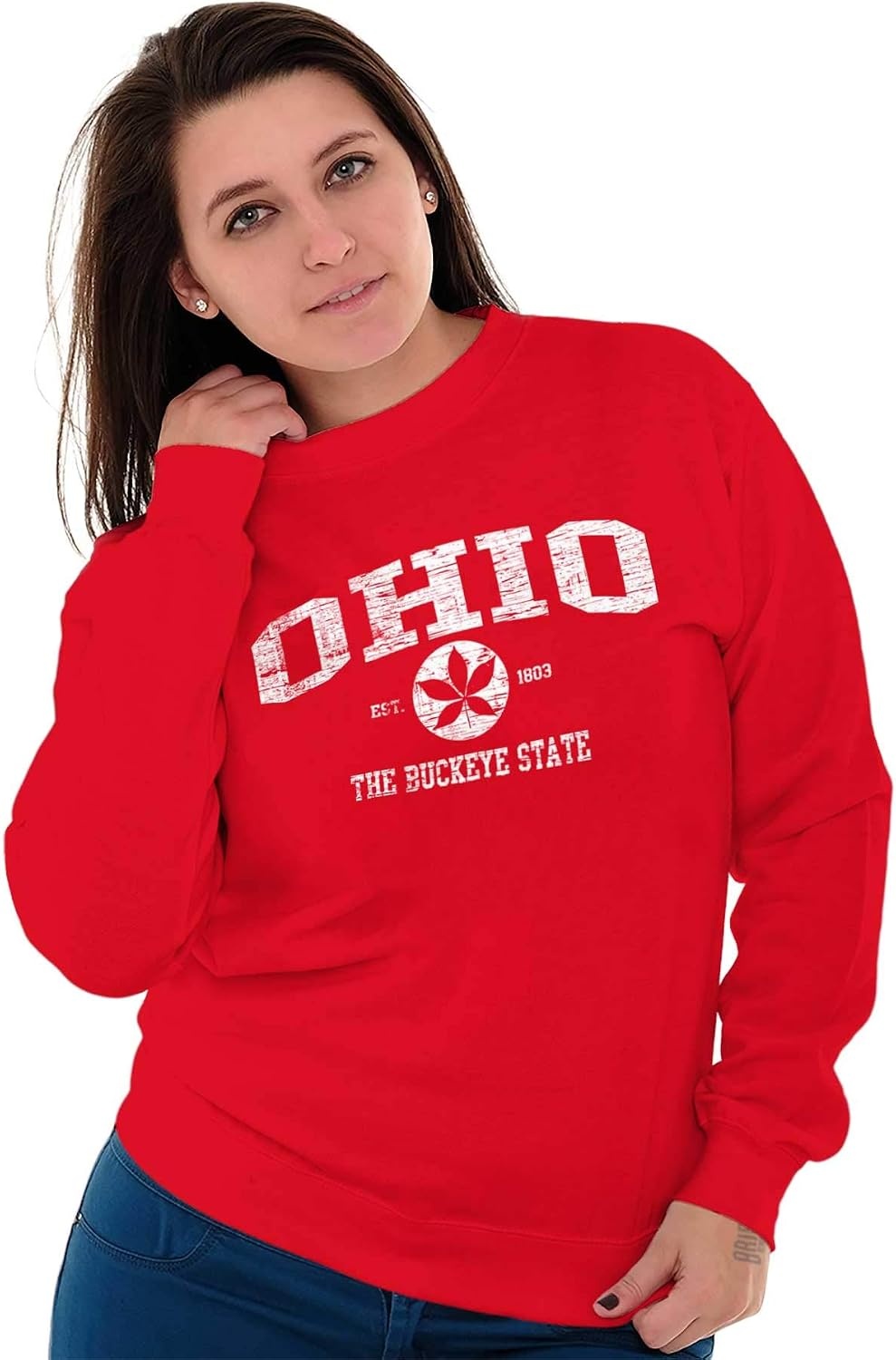 image:imageClassic Vintage American State Souvenir Sweatshirt for Men and WomenRed