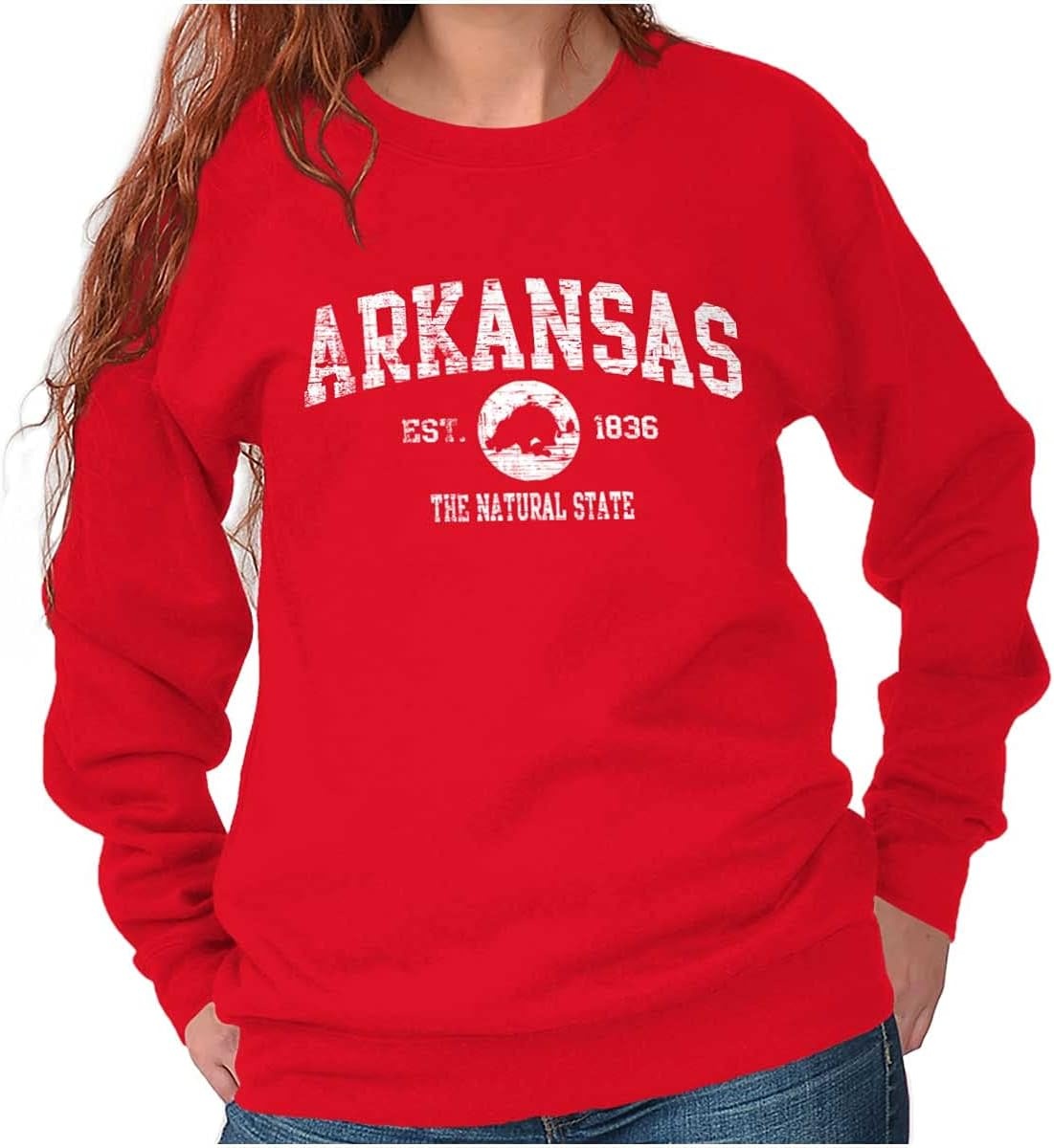 image:imageClassic Vintage American State Souvenir Sweatshirt for Men and WomenRed