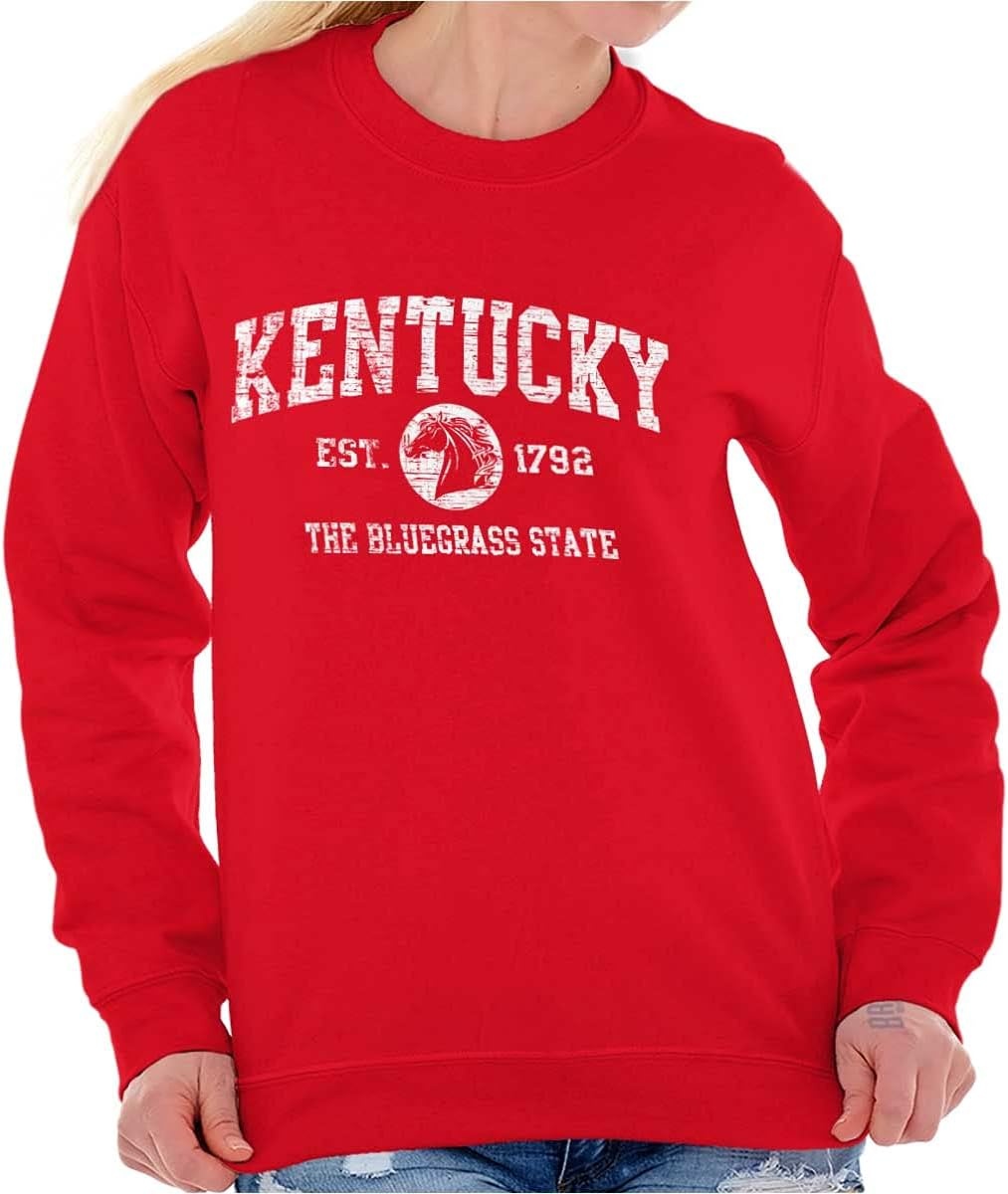 image:imageClassic Vintage American State Souvenir Sweatshirt for Men and WomenRed