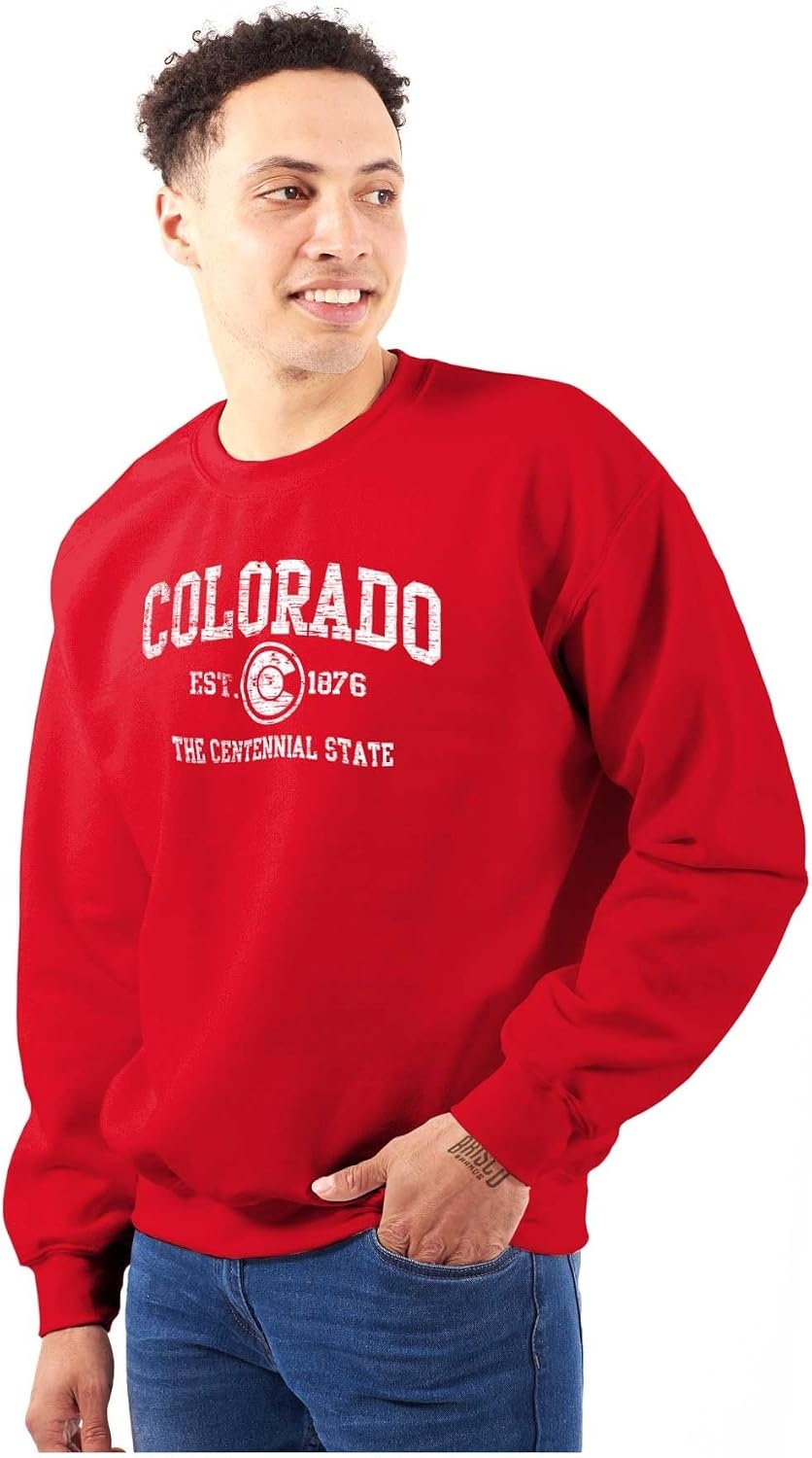 image:imageClassic Vintage American State Souvenir Sweatshirt for Men and WomenRed